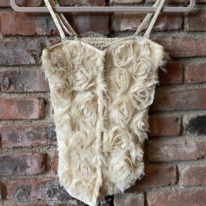 (ON SALE) Beautiful, Cream-Colored Corset Top